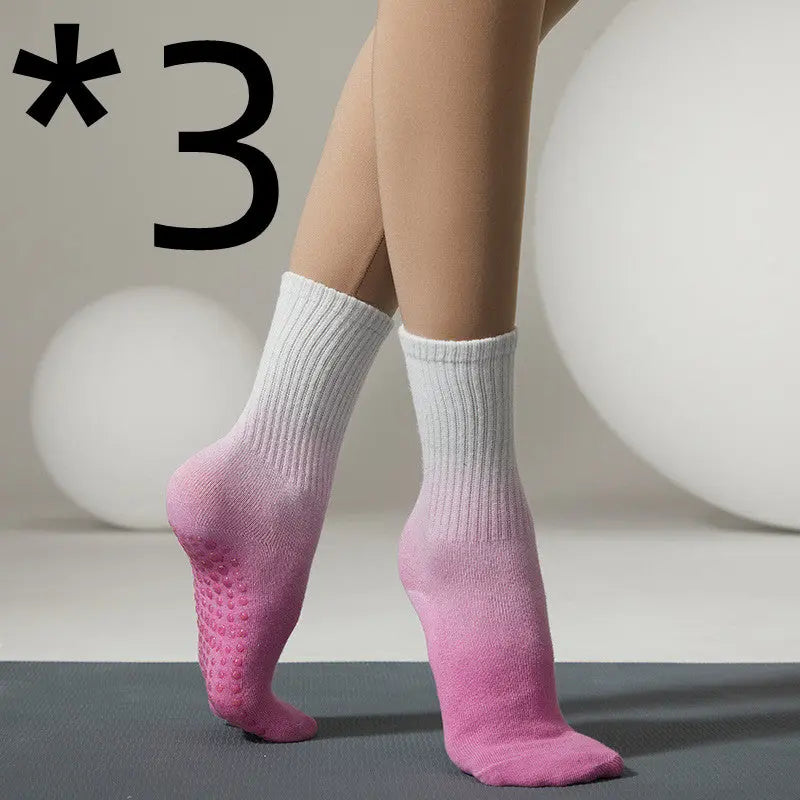 Women's Fashion Tie Dye Anti-Slip Mid Tube Socks - WAlMYe #