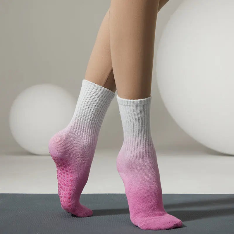 Women's Fashion Tie Dye Anti-Slip Mid Tube Socks - WAlMYe #