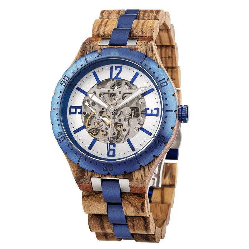 Wooden Automatic Mechanical Watches Men Luxury - WAlMYe #