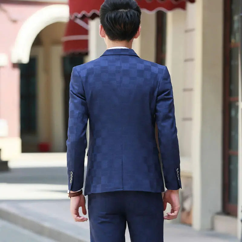 Young Handsome Groom Wedding Suit - WAlMYe #