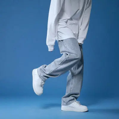 Youth Trend Jeans Straight Casual Drape - WAlMYe #