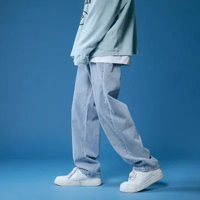 Youth Trend Jeans Straight Casual Drape - WAlMYe #