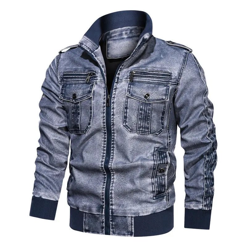 A tough leather jacket with velvet - WAlMYe #