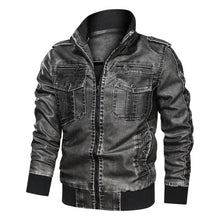 Load image into Gallery viewer, A tough leather jacket with velvet - WAlMYe #
