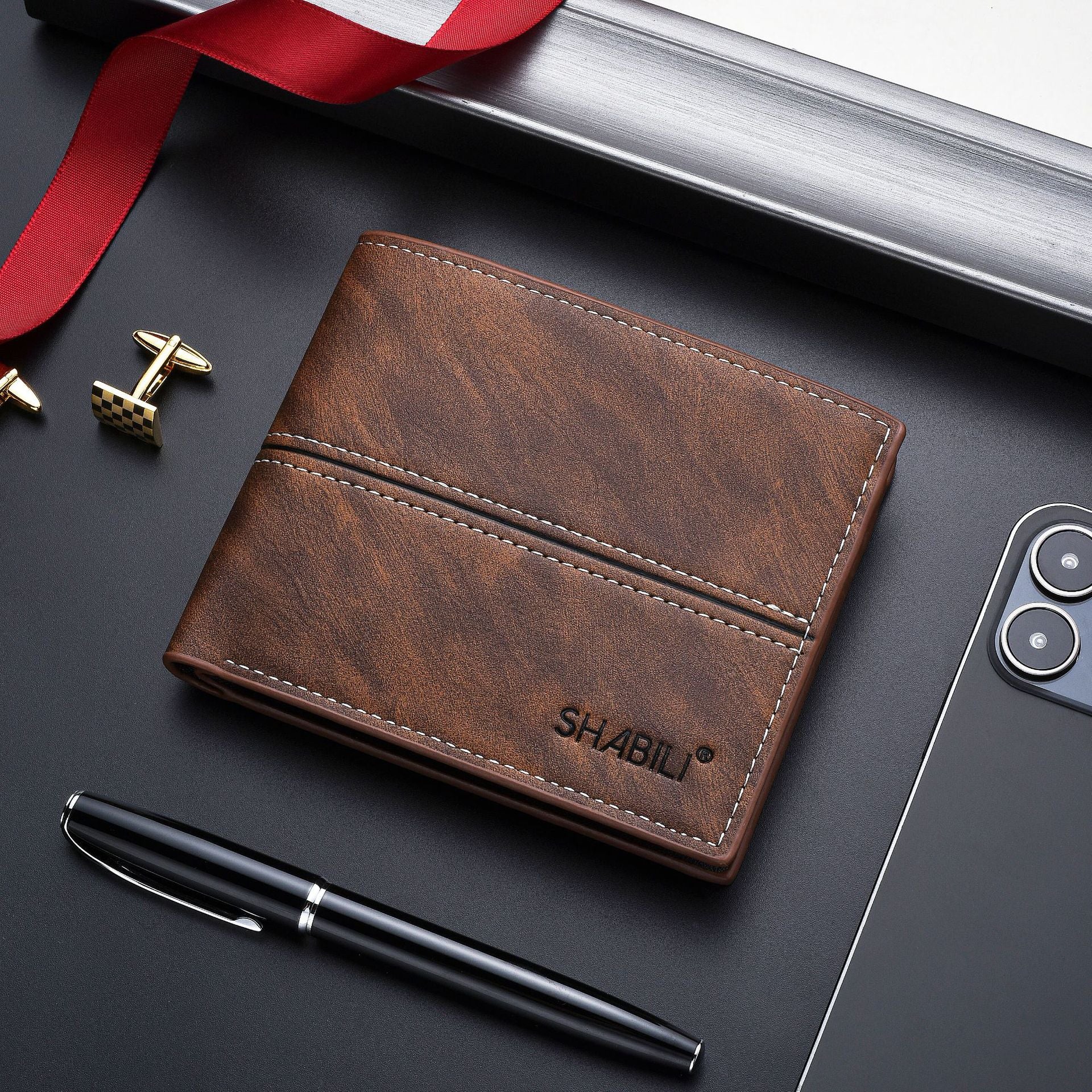 Men's Short Business Simple Fashion Soft Wallet - WAlMYe #