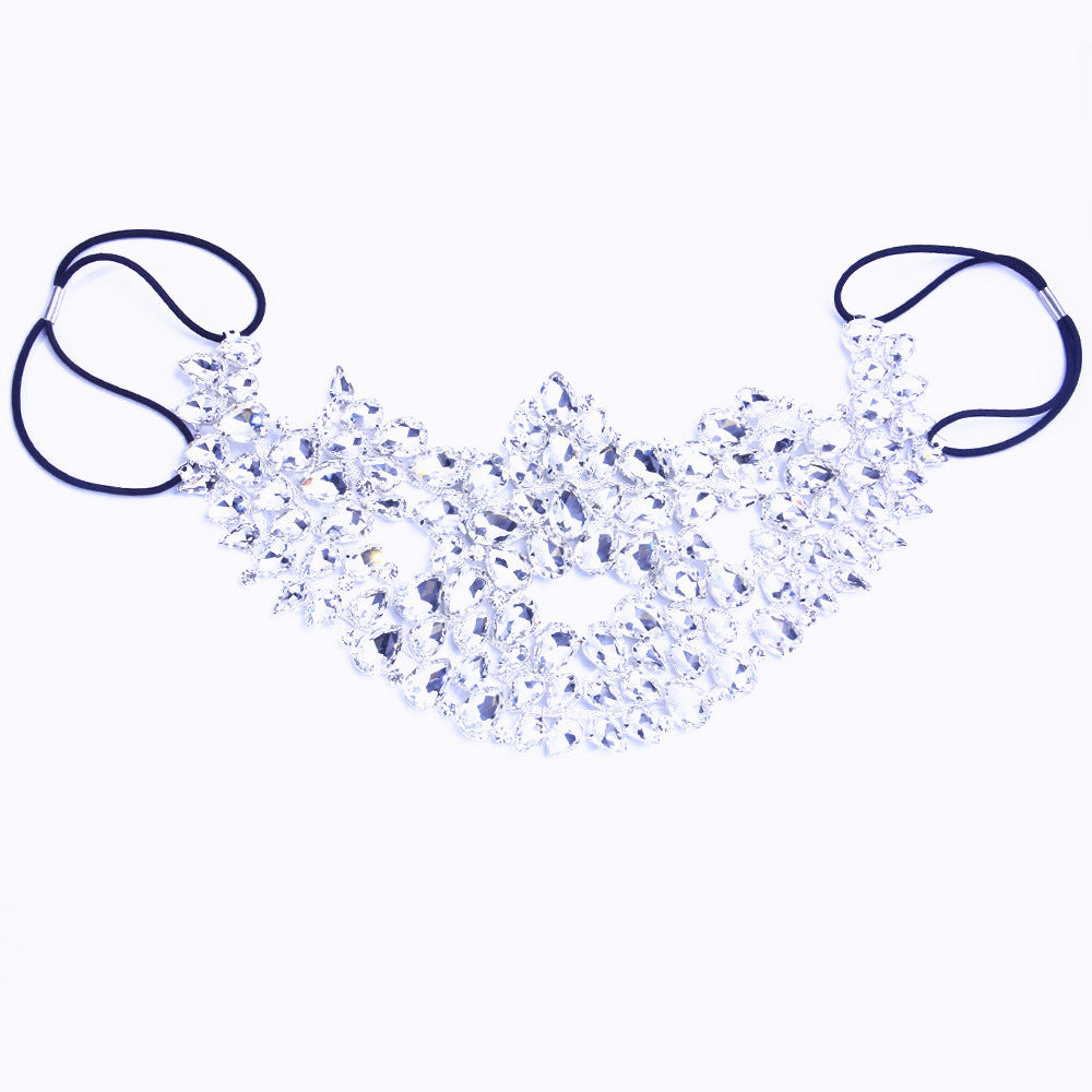 Explosive Halloween Rhinestone Mask INS Blogger With The Same Crystal Mask - WAlMYe #