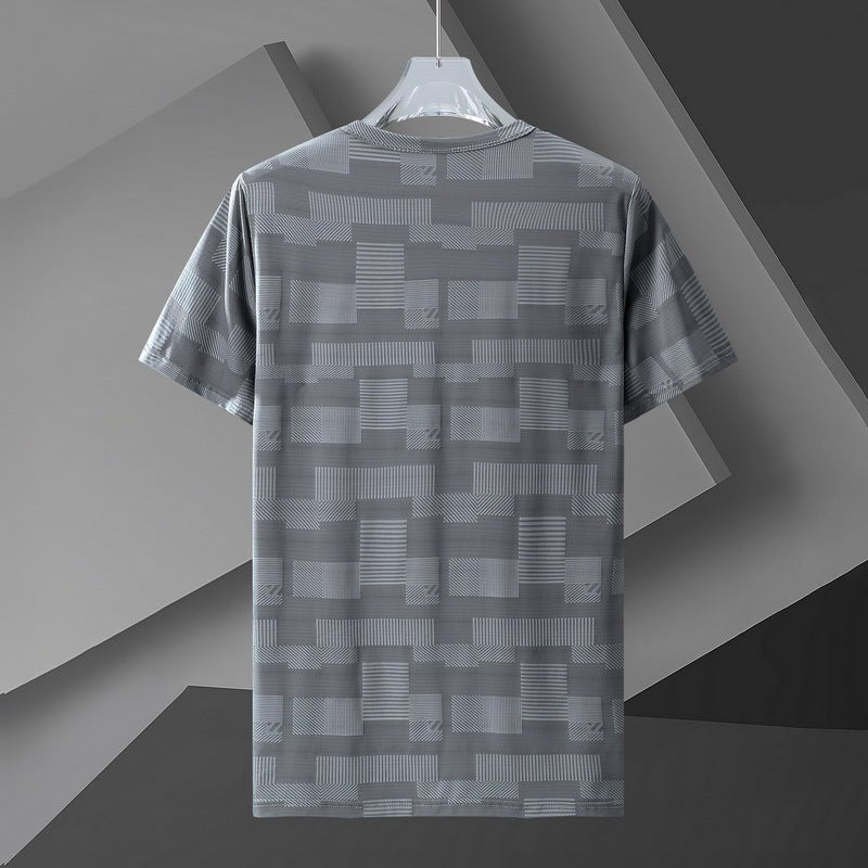 Add Fertilizer To Increase Men's Quick-drying Ice Silk All-match Half-sleeved T-shirt - WAlMYe #