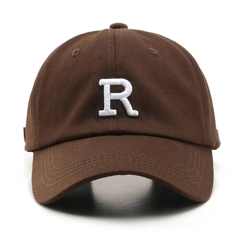 Adjustable Cap Letter R Embroidery Unisex Baseball Cap - WAlMYe #