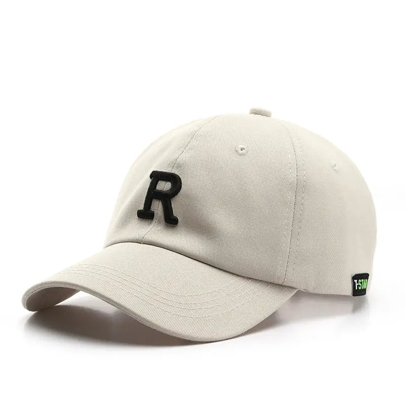 Adjustable Cap Letter R Embroidery Unisex Baseball Cap - WAlMYe #