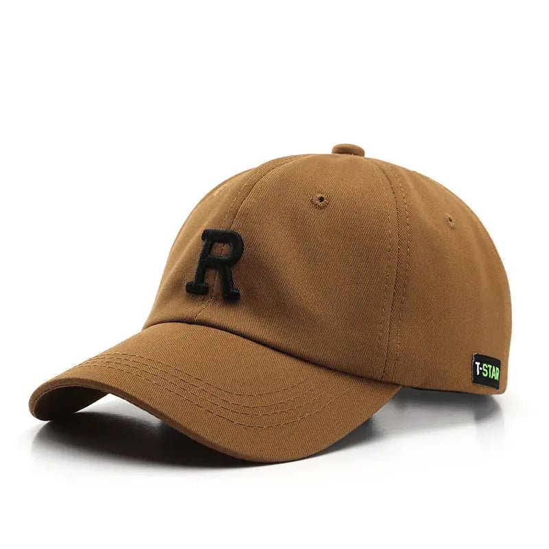 Adjustable Cap Letter R Embroidery Unisex Baseball Cap - WAlMYe #