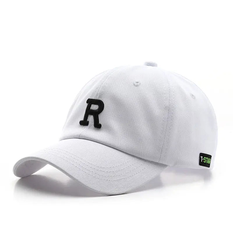 Adjustable Cap Letter R Embroidery Unisex Baseball Cap - WAlMYe #