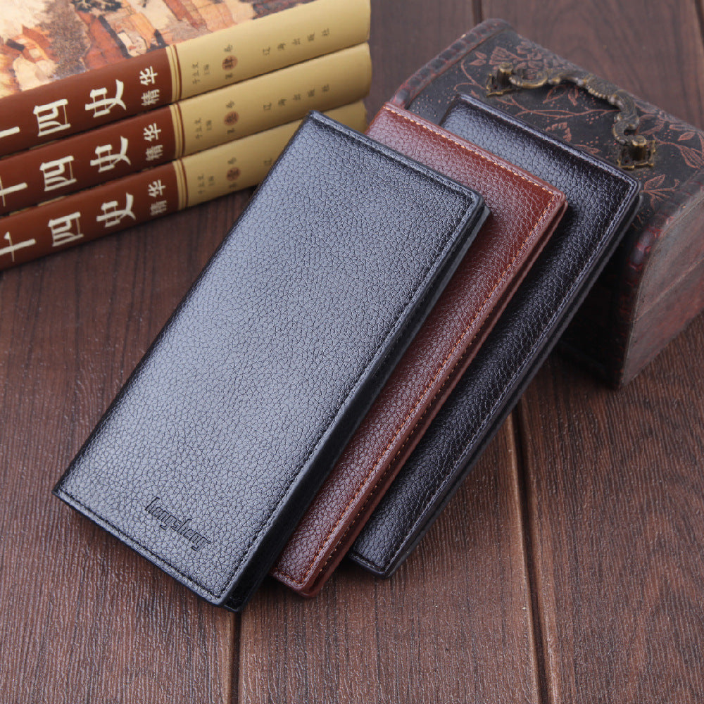 Men's Wallet Men Multi-card Lychee Pattern - WAlMYe #