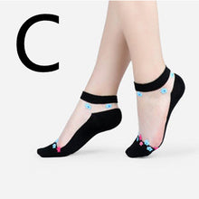 Load image into Gallery viewer, Short Transparent Non-slip Wear-resistant Invisible Cotton Bottom Crystal Boat Socks
