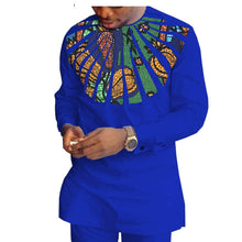 Load image into Gallery viewer, African Ethnic Printing Batik Cotton Men&#39;S Casual Suit - WAlMYe #
