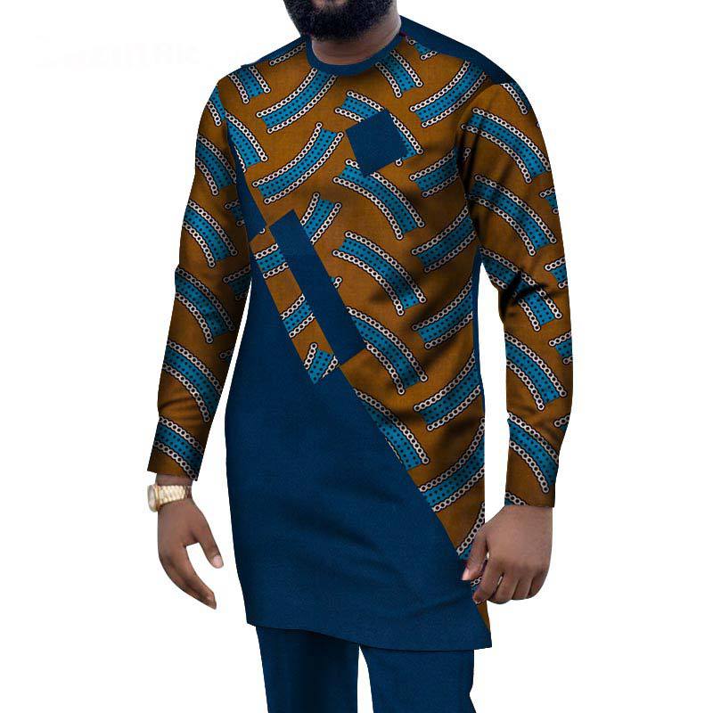 African Ethnic Style Men'S Casual Suit African Ethnic Wax Cloth Men'S Suit Cross-Border E-Commerce Supply Wholesale - WAlMYe #