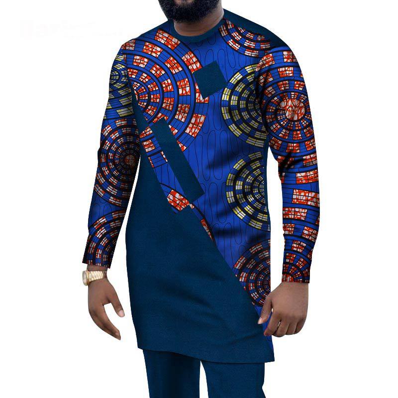 African Ethnic Style Men'S Casual Suit African Ethnic Wax Cloth Men'S Suit Cross-Border E-Commerce Supply Wholesale - WAlMYe #