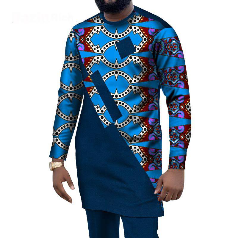 African Ethnic Style Men'S Casual Suit African Ethnic Wax Cloth Men'S Suit Cross-Border E-Commerce Supply Wholesale - WAlMYe #