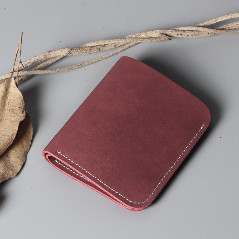Men's And Women's Simple Hard Leather Wallet - WAlMYe #