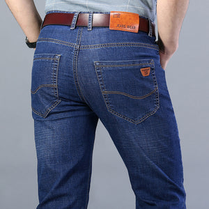 Casual Korean-style Comfortable Stretch Straight Jeans - WAlMYe #
