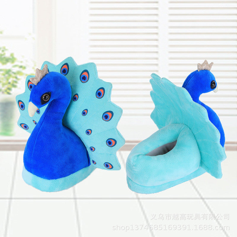 Hot Selling Triangle Dragon Plush Slippers In Europe And America - WAlMYe #