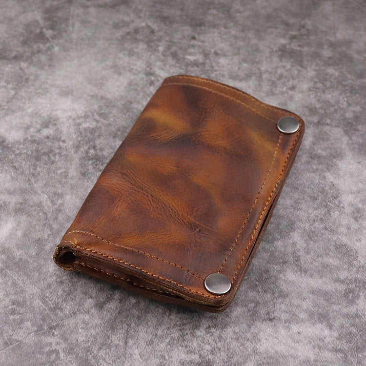 Men's Handmade Vertical Wallet With Multiple Card Slots - WAlMYe #