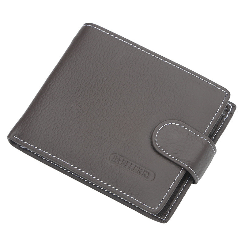 Men Wallet Short Retro Buckle Multifunctional - WAlMYe #