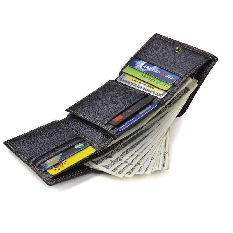 Men Fashion Leather Shield Anti Theft Wallet - WAlMYe #