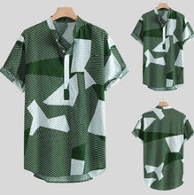 Load image into Gallery viewer, Hawaii Casual Shirt Men Summer Stand Collar Stre
