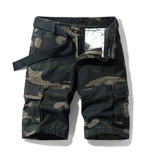 Load image into Gallery viewer, Camouflage Overalls Five-Point Pants Loose Breathable Casual Shorts Men
