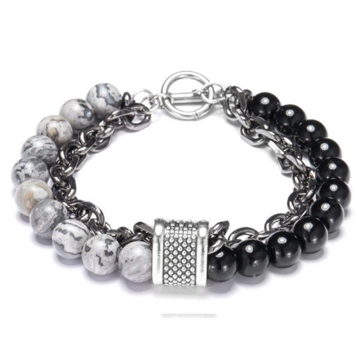 Beaded Chain Double Bracelet Bracelet - WAlMYe #