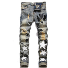 Load image into Gallery viewer, Summer Street Men&#39;s Jeans Embroidered Cotton
