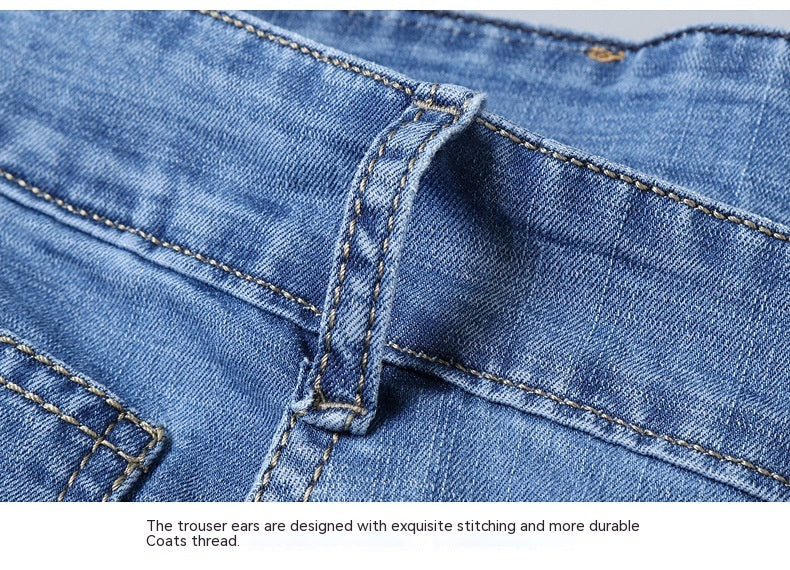 Casual Korean-style Comfortable Stretch Straight Jeans - WAlMYe #