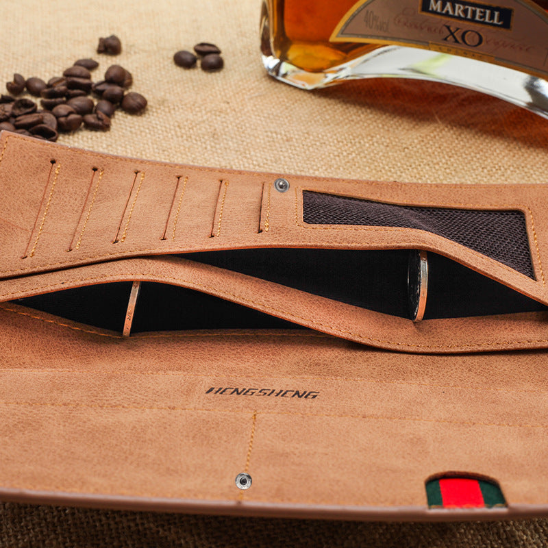 Men's Wallet Long Retro Thin Frosted Soft - WAlMYe #