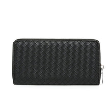 Load image into Gallery viewer, Men&#39;s Simple Leather Woven Pattern Wallet

