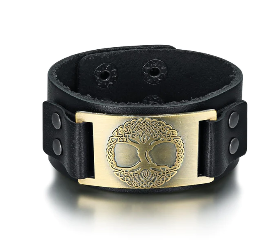 Beowulf Regalia Leather Viking Tree Of Life - WAlMYe #