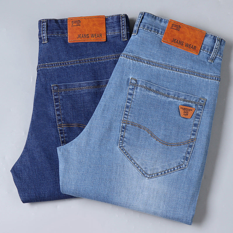 Casual Korean-style Comfortable Stretch Straight Jeans - WAlMYe #