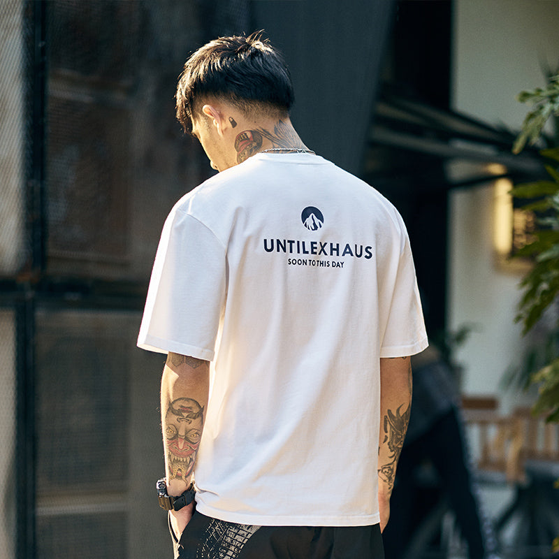 Printed Short-sleeved T-shirt Men's Bottoming Shirt Pure Cotton Loose Half Sleeves - WAlMYe #