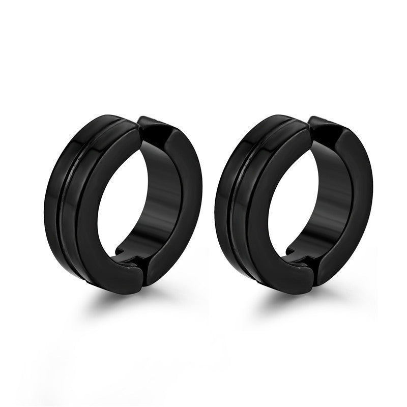 Titanium Steel Earrings Are Cool And Simple - WAlMYe #