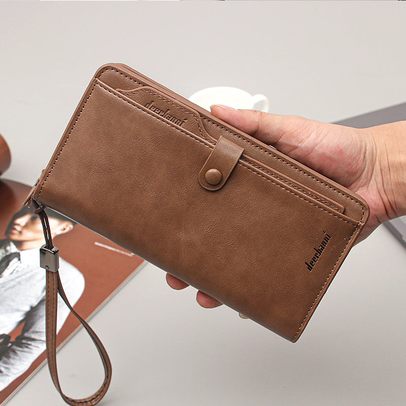 Men's Portable Wallet Long Zipper Multi Function - WAlMYe #