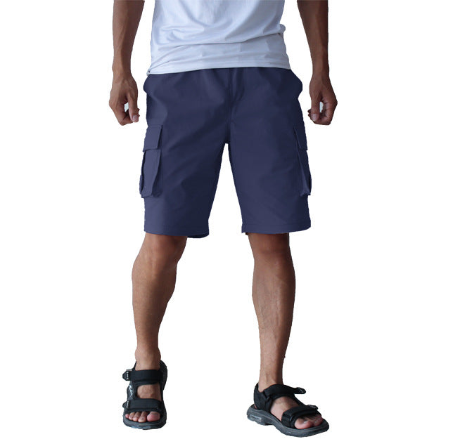 Summer Men's Plus Size Stretch Casual Pants Overalls Shorts - WAlMYe #