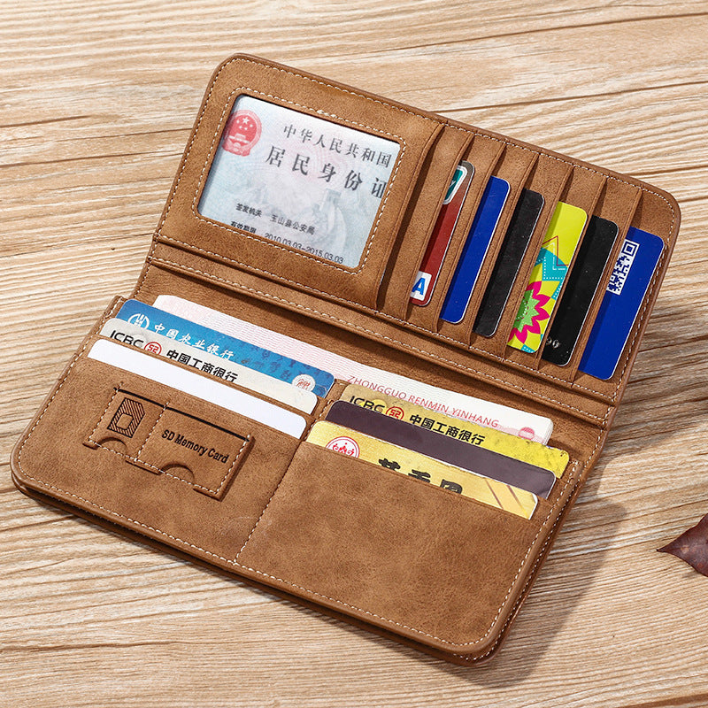 Long Men's Wallet Retro Casual Wallet - WAlMYe #