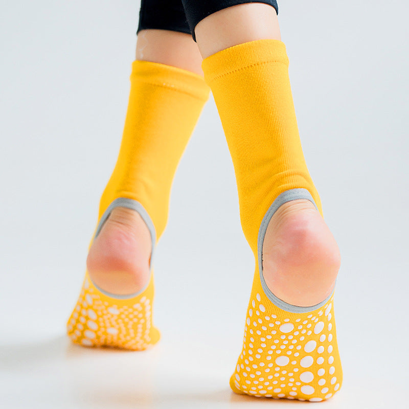 Women's Mid Tube Yoga Socks Half Finger And Split Finger - WAlMYe #