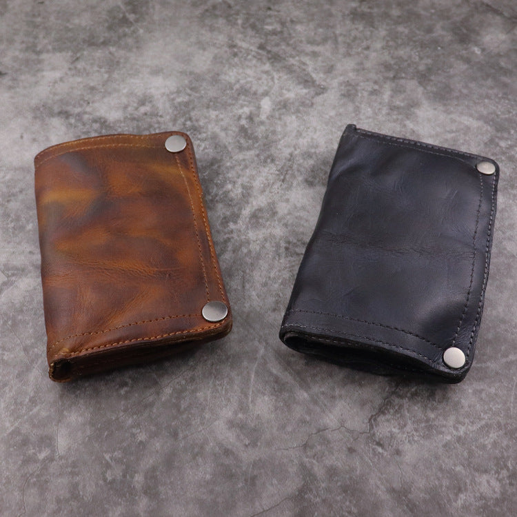 Men's Handmade Vertical Wallet With Multiple Card Slots - WAlMYe #