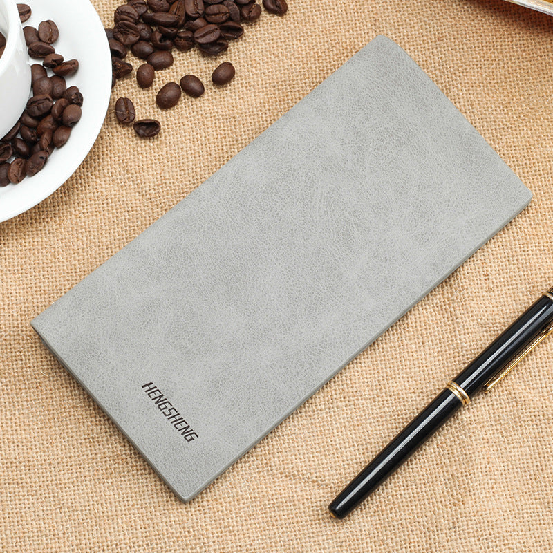 Men's Wallet Long Retro Thin Frosted Soft - WAlMYe #