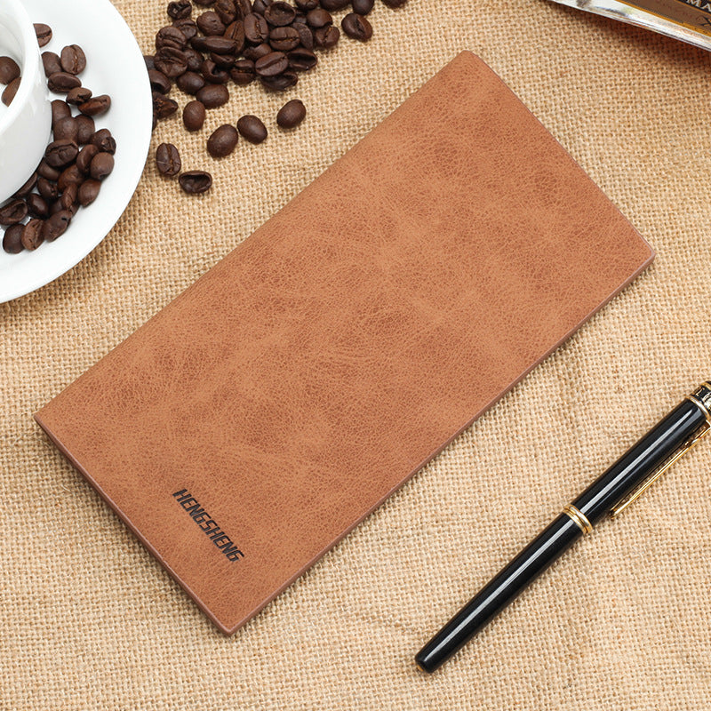 Men's Wallet Long Retro Thin Frosted Soft - WAlMYe #
