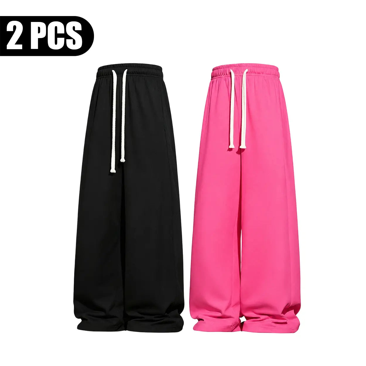 Men’S All-Season Baggy Wide-Leg Athletic Pants - Sports Clothing with Deep Pockets, Soft Breathable Fabric, Machine Washable Mens Clothing for Street Style, Khaki Pants Clothes