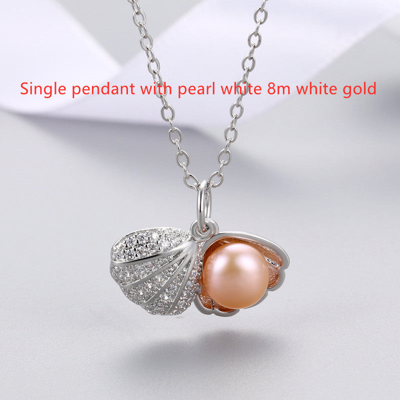 Shell Freshwater Pearl Necklace Female Trend - WAlMYe #