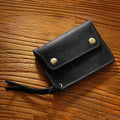 Top Layer Cowhide Simple Card Holder Handmade - WAlMYe #