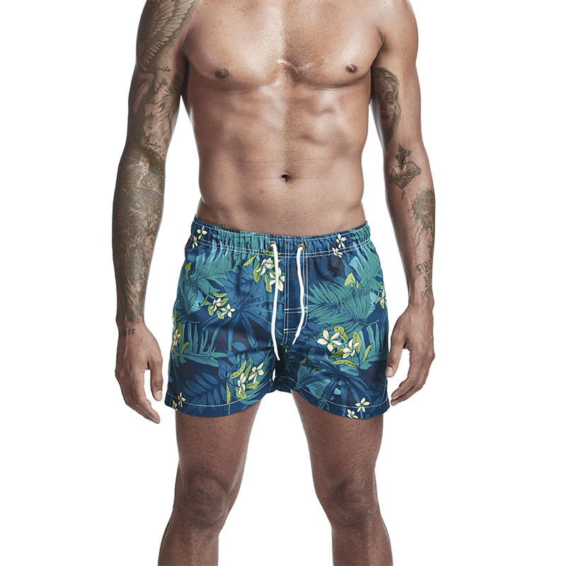 Printed Men's Beach Pants Slim Slim Sports Quick-drying Shorts - WAlMYe #