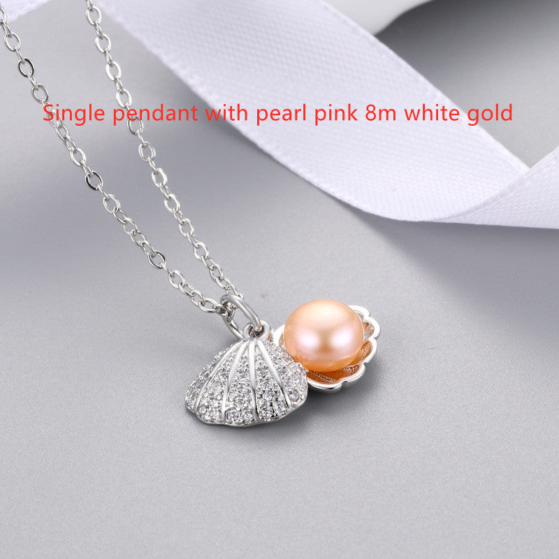Shell Freshwater Pearl Necklace Female Trend - WAlMYe #